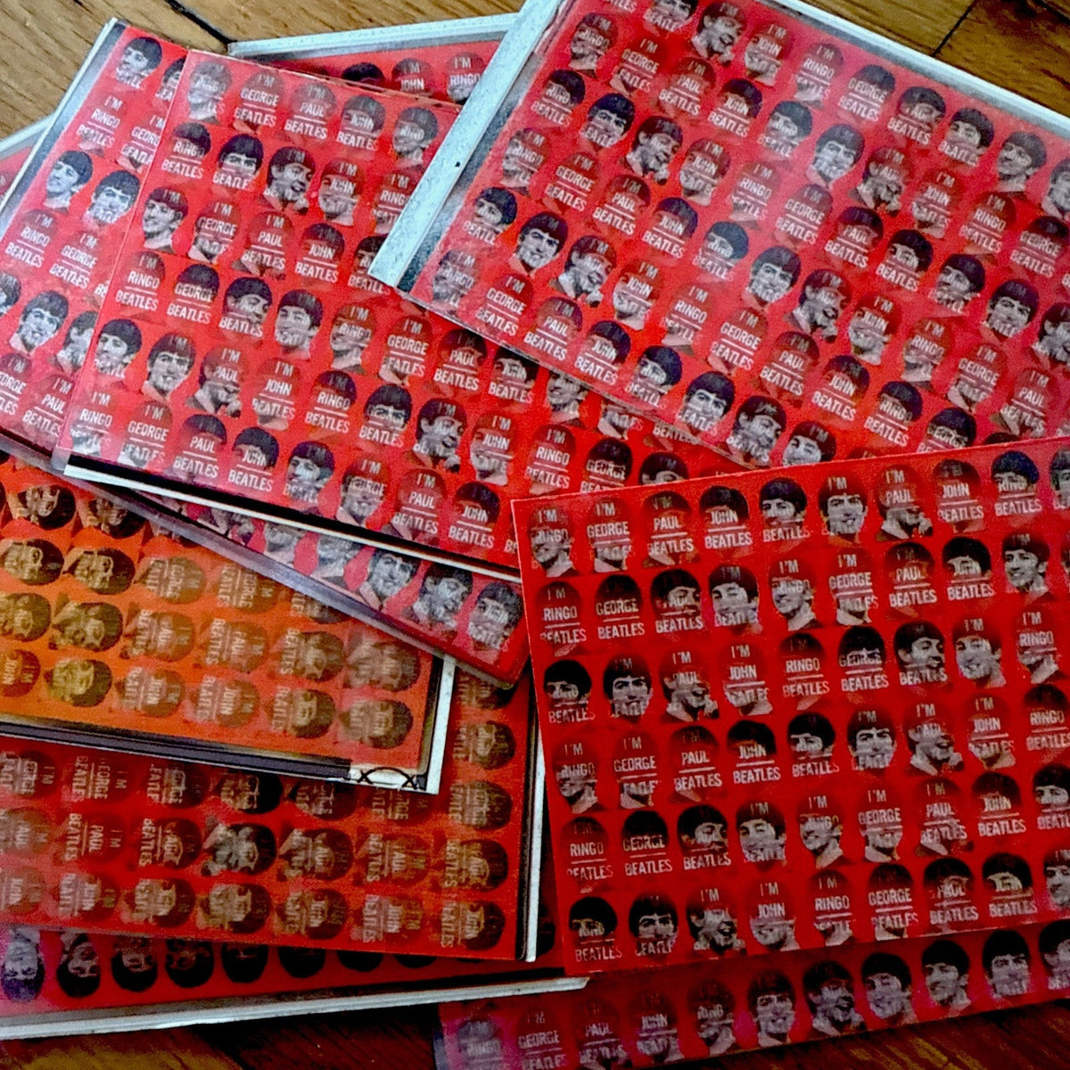1969 Vari-Vue lenticular flicker Beatles ring sheets