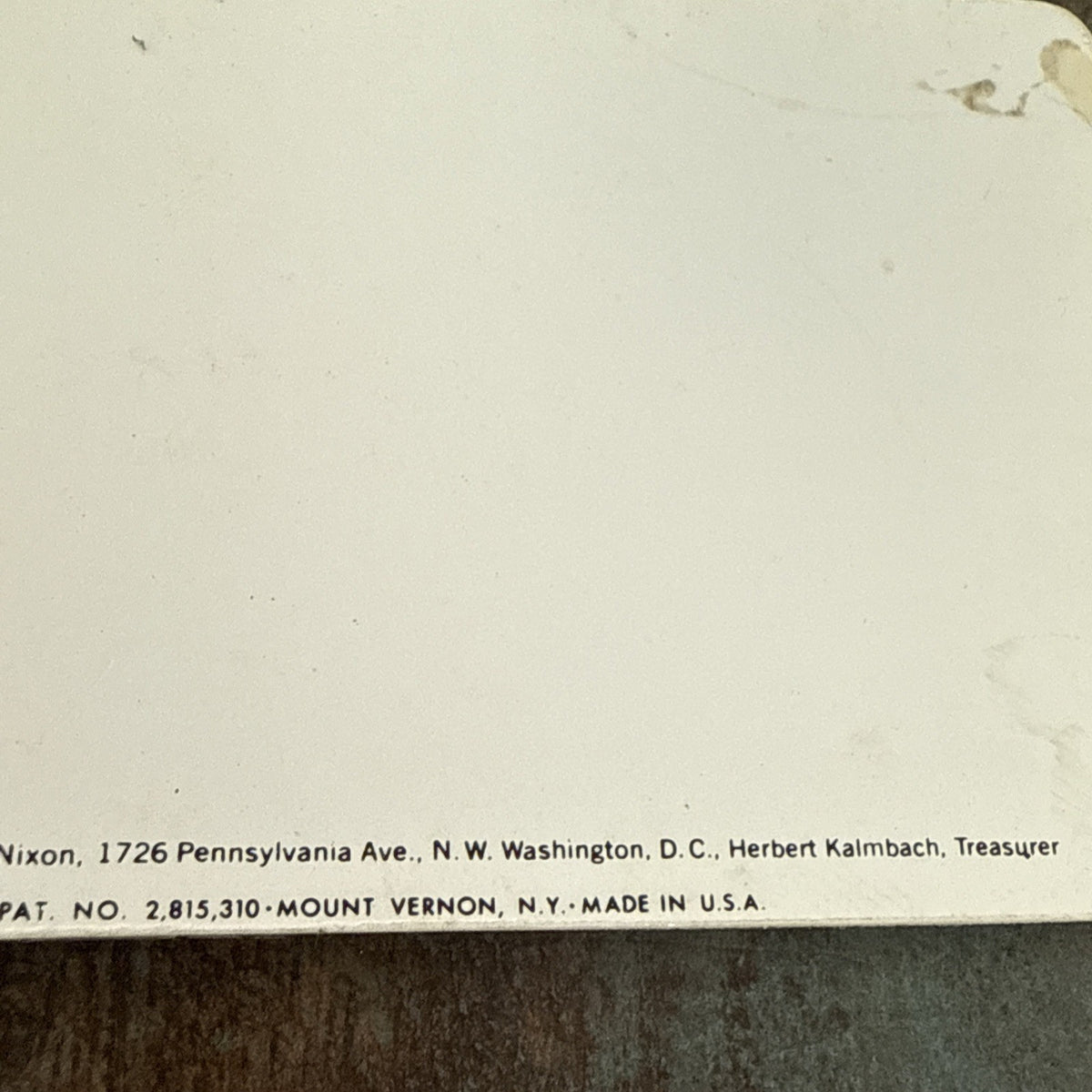 1968 VARI VUE NIXON'S THE ONE RARE ADVERTISING LENTICULAR CARD NOS MINT - photo 5