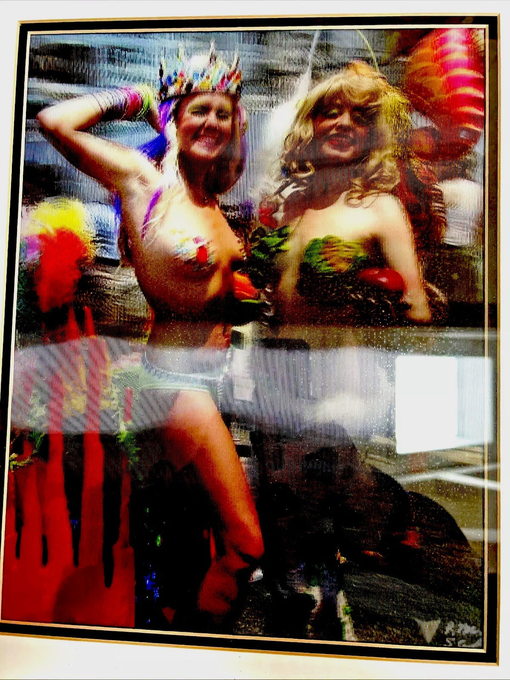 1999 Robert Munn 3D lenticular two blonde mermaids signed and framed - photo 2