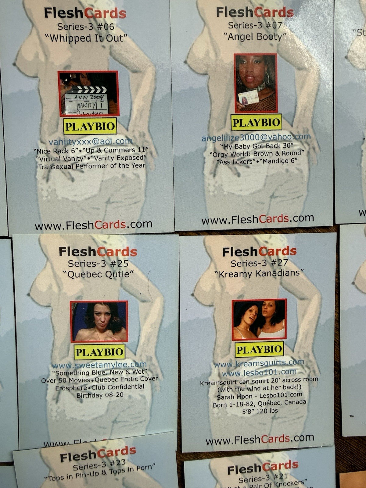 Set 1 & 2 1990s Lenticular Moving Motion Flesh XXX Cards Mike Tyson Hulk Redman - photo 19