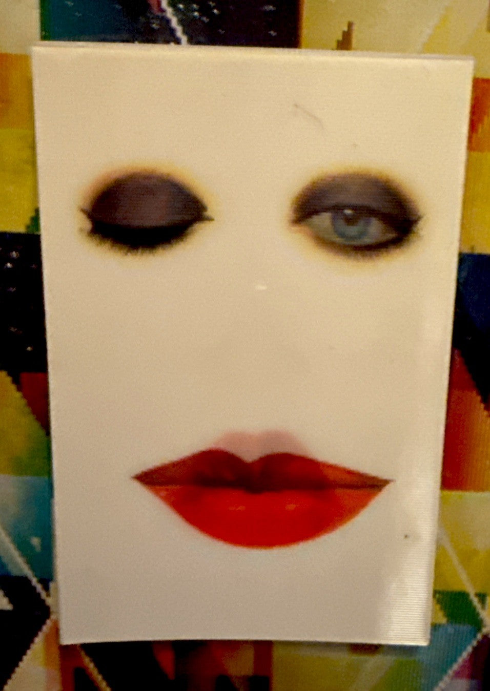 Vintage Vari-Vue lenticular face eyes lips with googly eyes