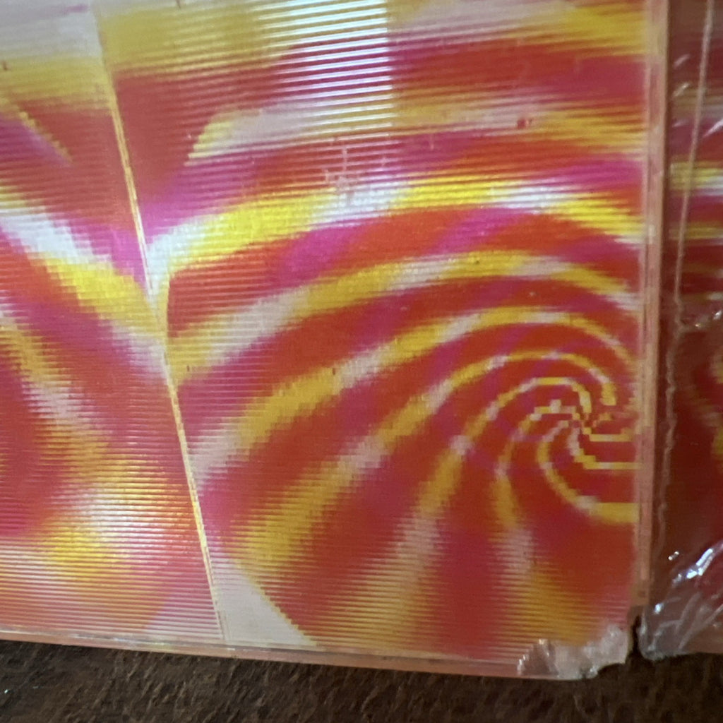 Vari-Vue psychedelic orange swirls 14x16 moving motion lenticular picture - photo 4