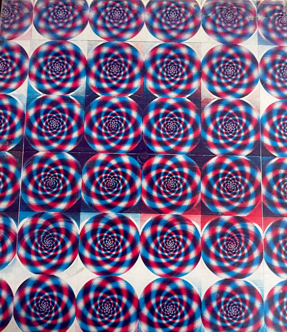 1960s Vari-Vue spinning swirls 14x16 lenticular
