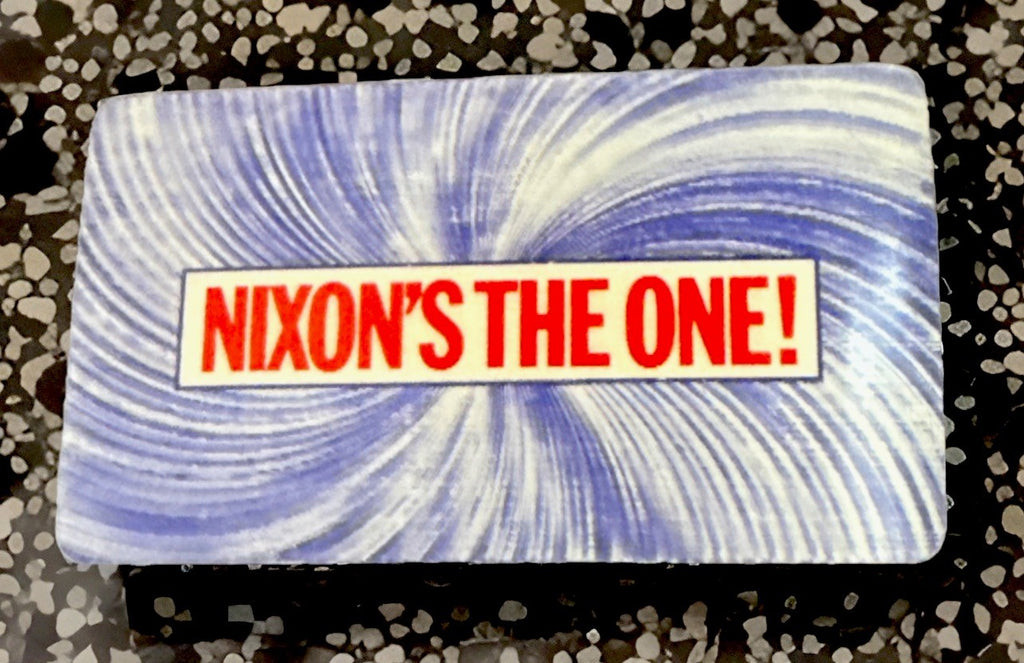 1968 Vari-Vue Nixon's The One advertising lenticular card