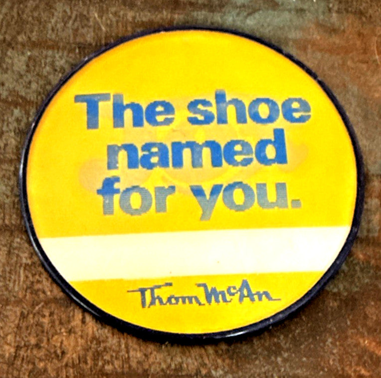 1970s Thom McAn JOX shoe Vari-Vue flicker advertising pin