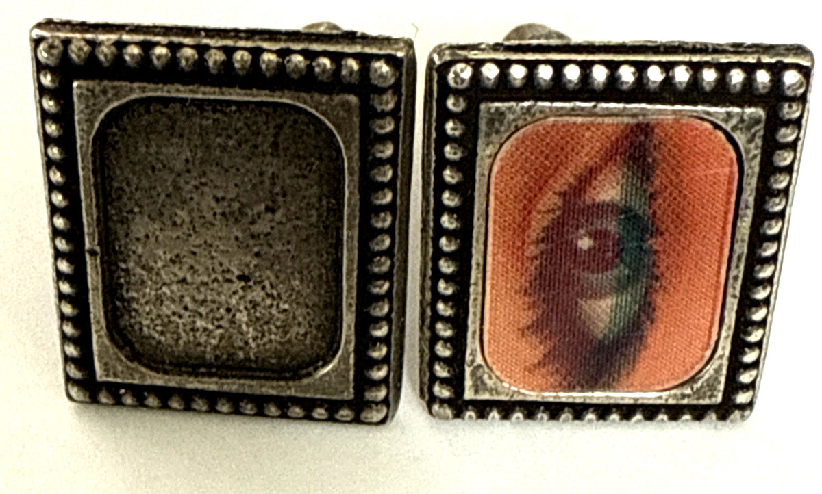 Set of 2 Vintage Vari Vue TIE CLIP BLANKS ADD YOUR FAV LENTICULAR NOS - photo 3