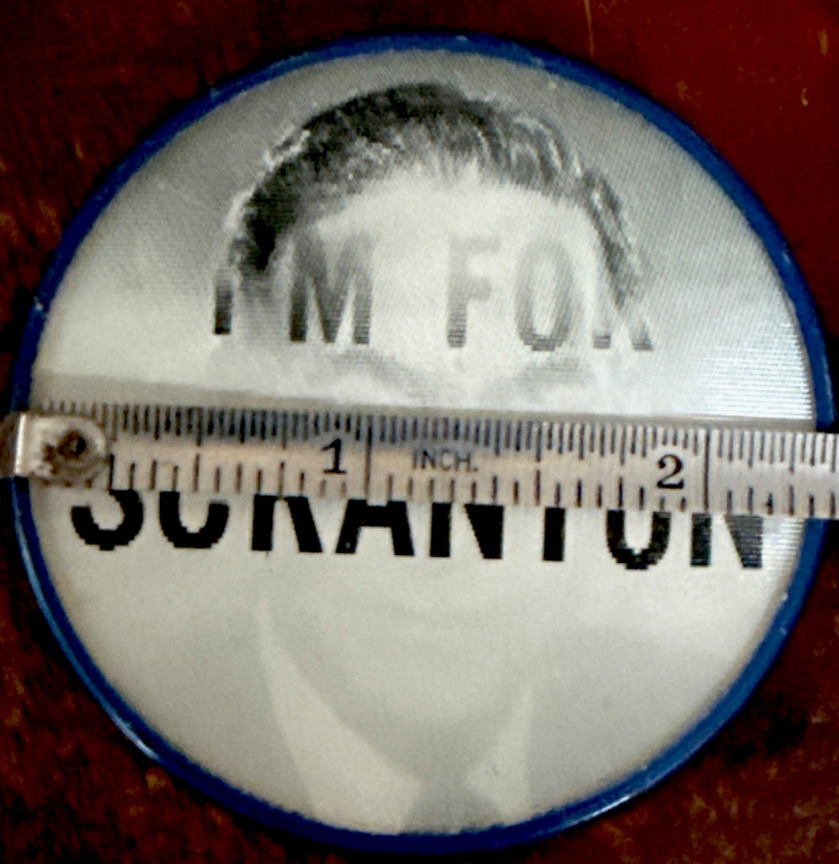 I'm For Scranton 1960s Vari-Vue political campaign lenticular pinback - photo 3