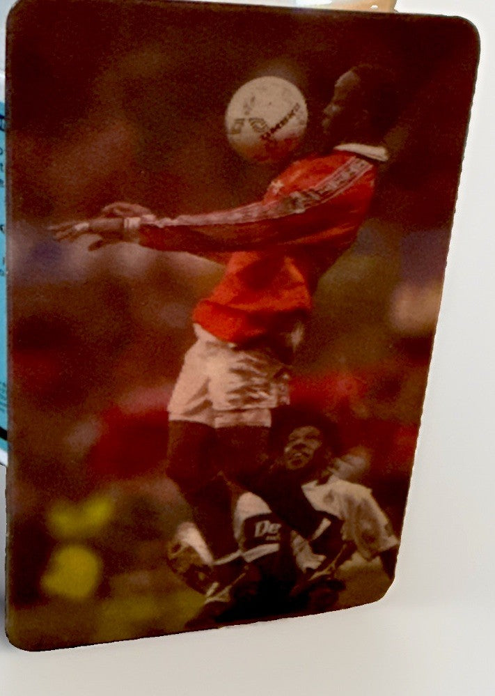 Lenticular Dwight Yorke Manchester soccer 1989 - photo 2