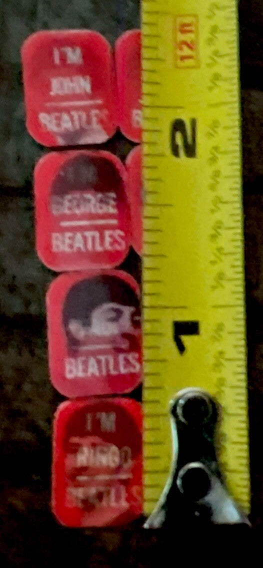 1960s Beatles vending Vari-Vue unused ring inserts set - photo 8