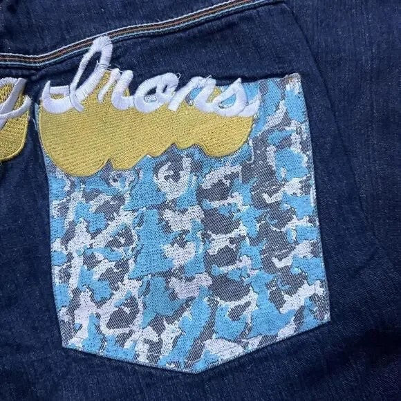 Vintage Artful Dodger Y2K baggy denim jeans embroidered size 34 - photo 9