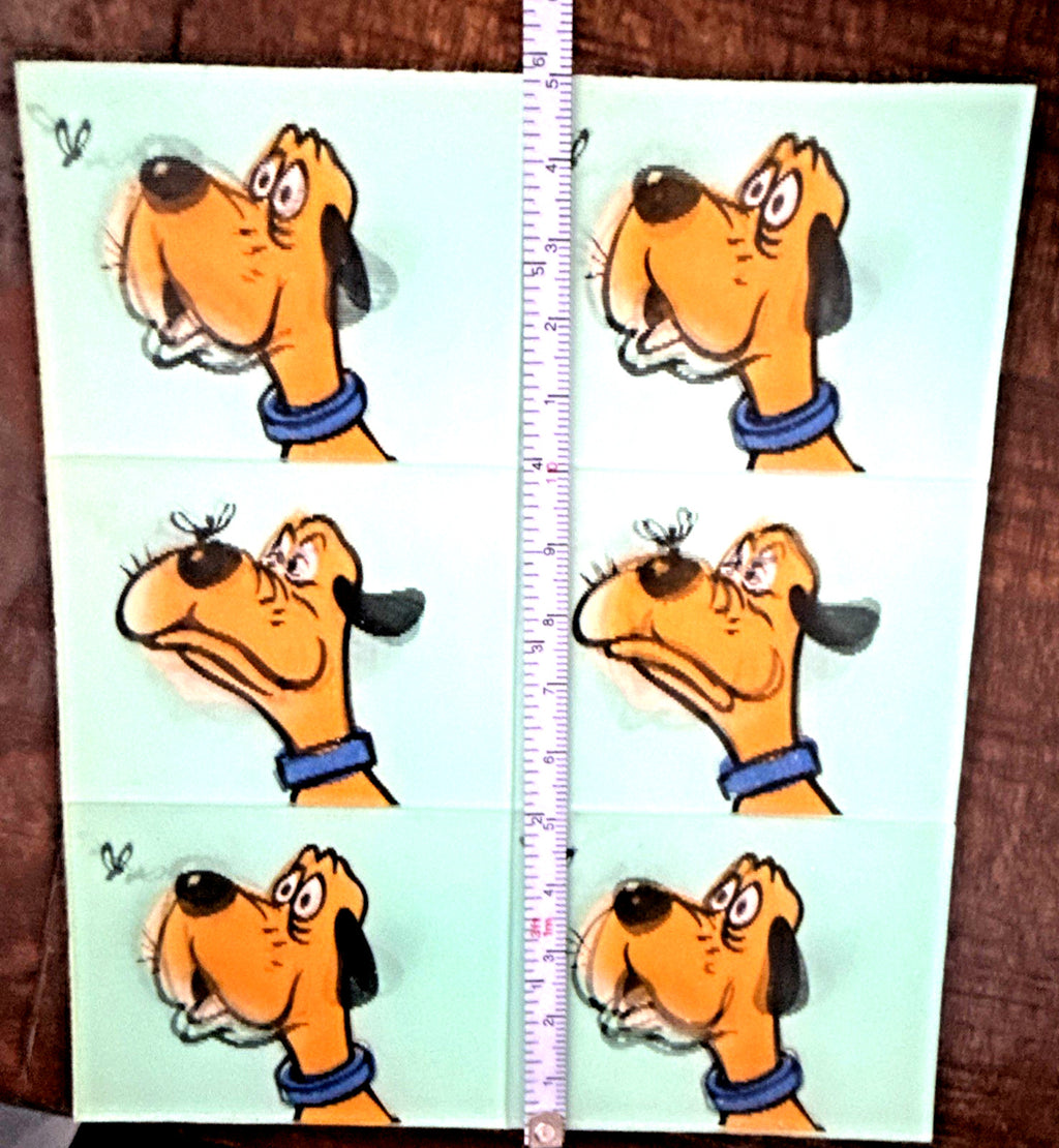 DOG FIGHTS FLY 1960'S VARI-VUE MOTION ANIMATION LENTICULAR UNCUT SHEET OF 6 NOS - photo 8