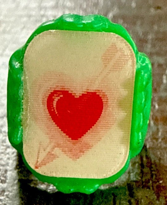 1960s gumball flicker ring arrow through heart Vari-Vue - photo 2
