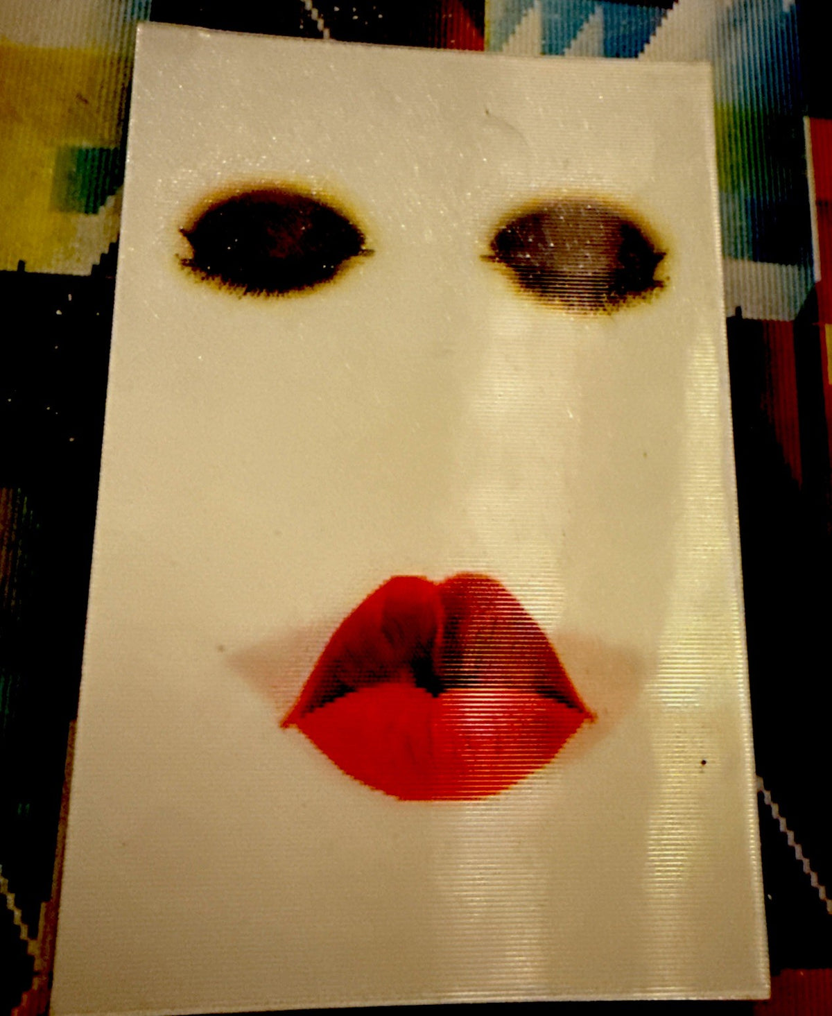 Vintage Vari Vue lenticular face eyes lips with googly eyes NOS - photo 2