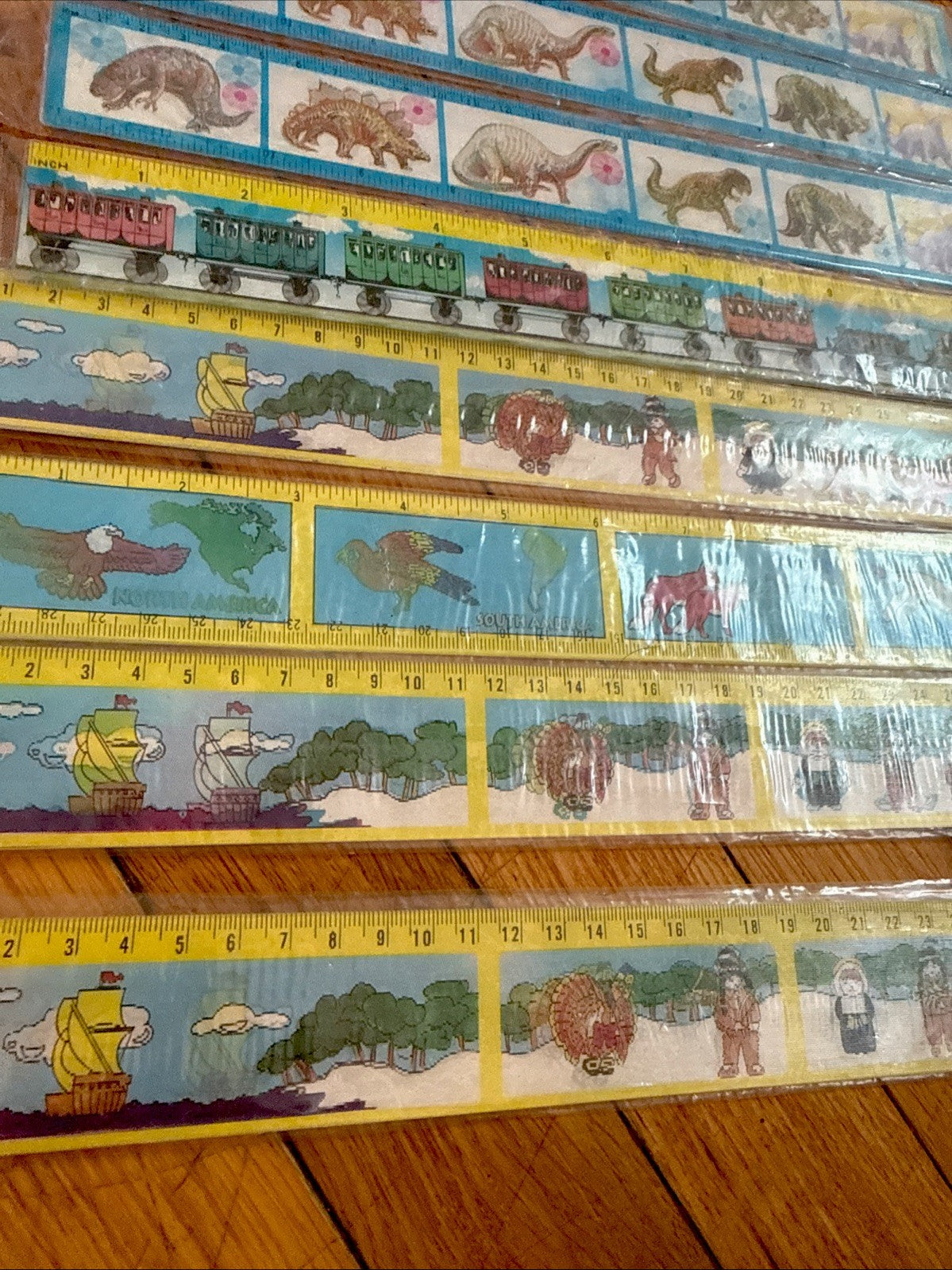 Vintage 3D lenticular 12 inch rulers Lantor OTC new in package - photo 11