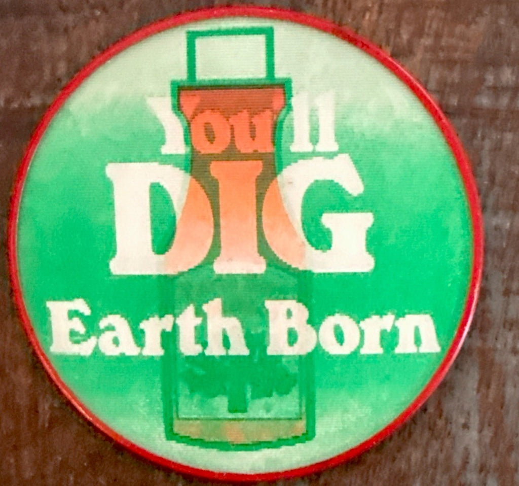 1970 EARTH BORN SHAMPOO VARI-VUE PINBACK BUTTON LENTICULAR RETRO ADVERTISING - photo 2