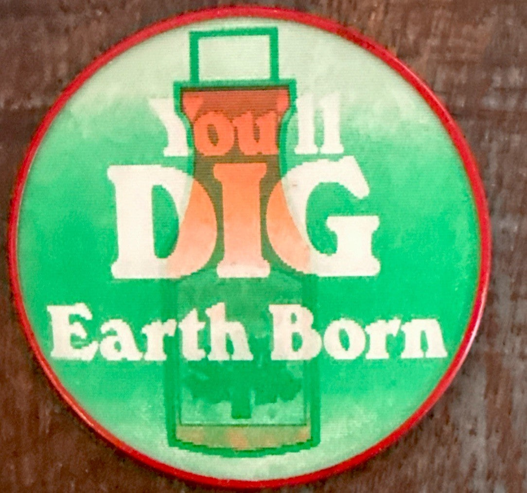 1970 EARTH BORN SHAMPOO VARI-VUE PINBACK BUTTON LENTICULAR RETRO ADVERTISING - photo 2