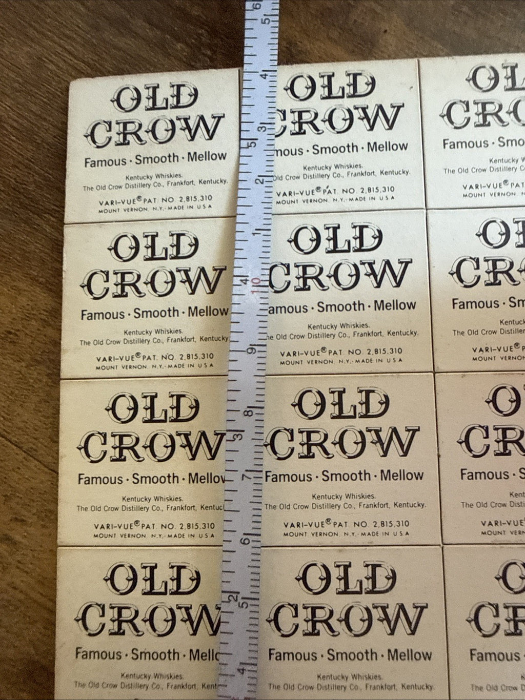 1960s Vari-Vue Old Crow good luck lenticular uncut sheet of 20 - photo 8