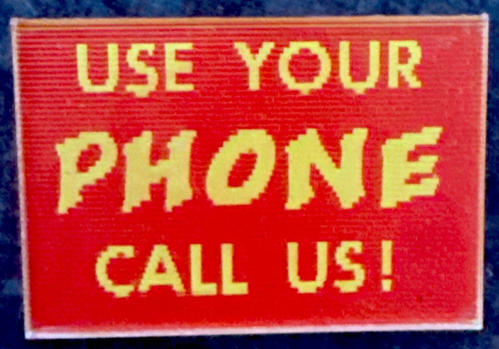 2-VARI VUE USE YOUR PHONE CALL US RARE 1960S 2 PHASE FLICKER LENTICULAR NOS MINT - photo 2