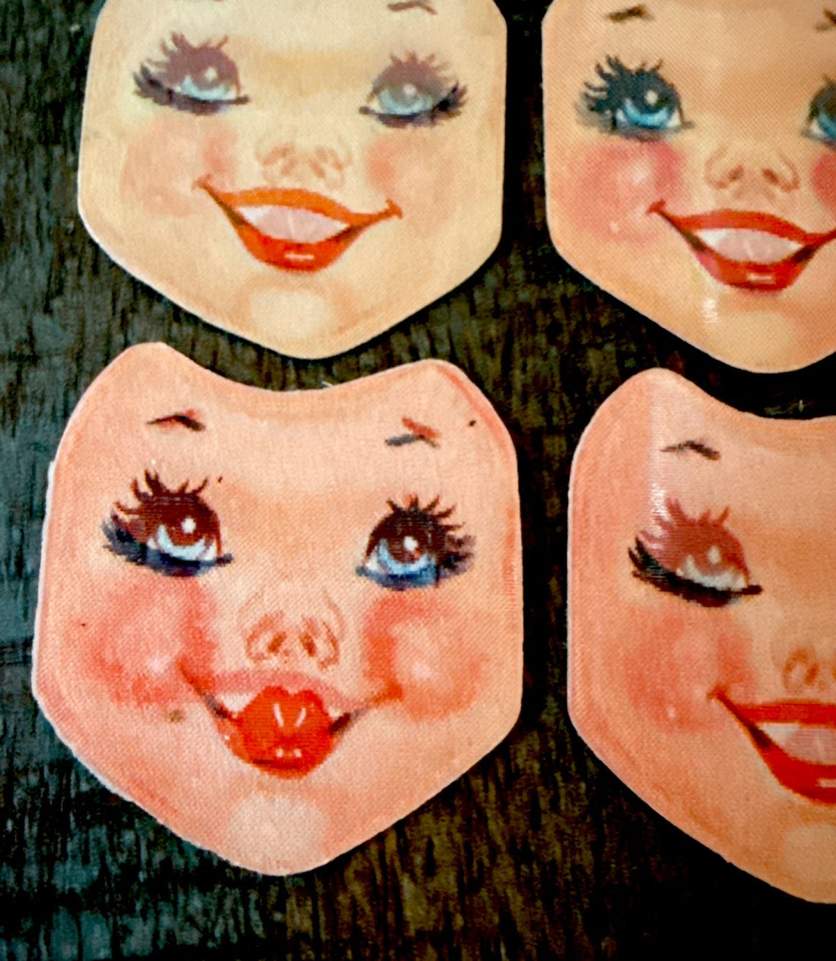1950s bisque cookie jar Vari-Vue flicker baby faces - photo 4