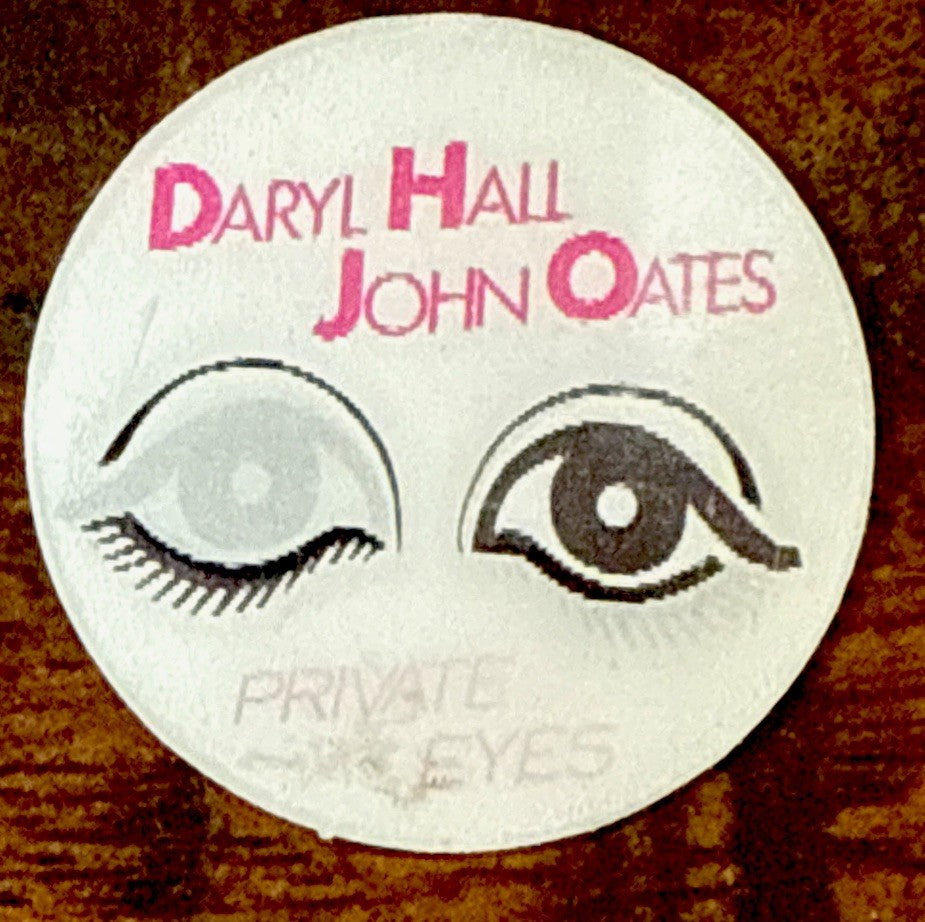 Daryl Hall John Oates PRIVATE EYES Vari-Vue blinking eyes lenticular flicker