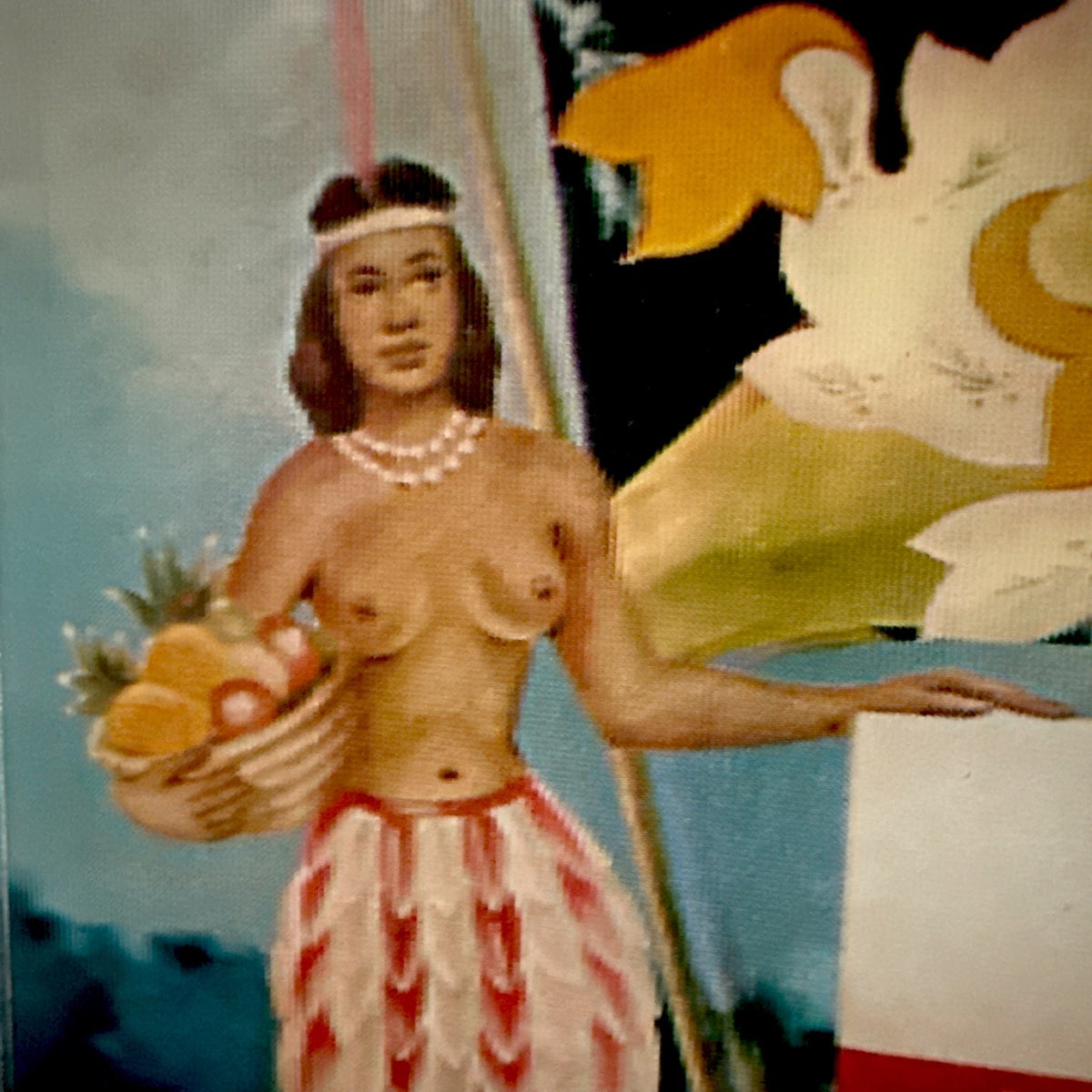 1962 Coat of Arms of Jamaica lenticular Vari-Vue 11x14 - photo 3