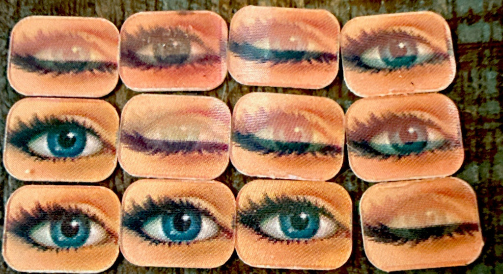 1960s Vari-Vue blinking blue eye flicker unused ring inserts