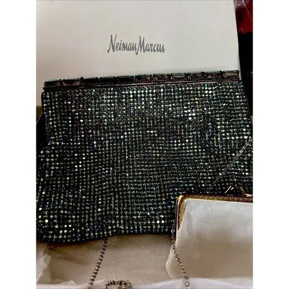 Austrian Crystal evening Bag Neiman Marcus & Coin Purse Rare HTF - photo 2