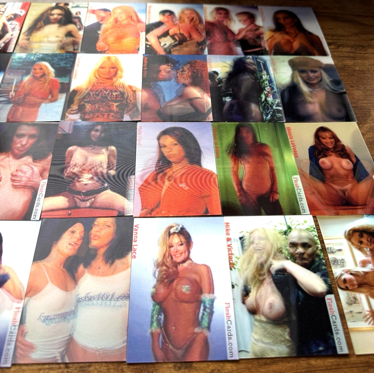 Set 1 & 2 1990s Lenticular Moving Motion Flesh XXX Cards Mike Tyson Hulk Redman - photo 4