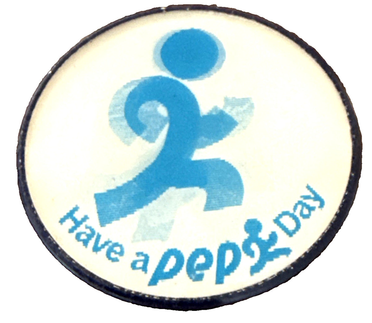 1970s Vari-Vue Have a Pep Day lenticular flicker flasher pin