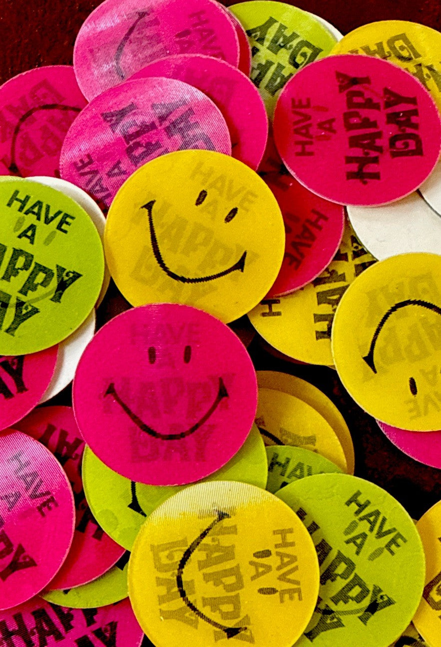 1960s Vari-Vue Have a Happy Day smiley face lenticulars lot of 60