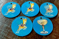 Babycham Vari-Vue lenticular keychains lot of 5