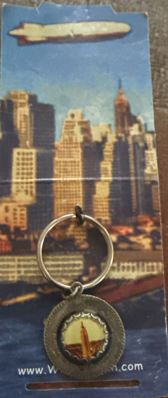 Vintage Winky and Dutch NYC double-sided Statue of Liberty keychain