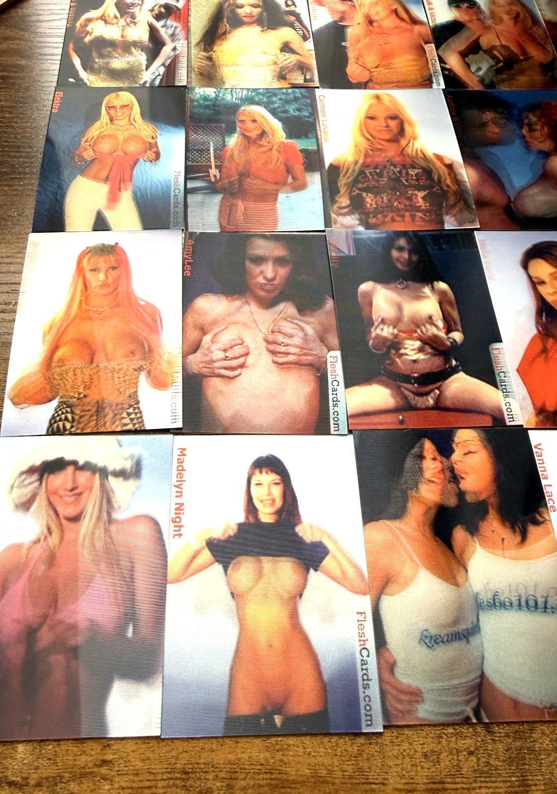 Set 1 & 2 1990s Lenticular Moving Motion Flesh XXX Cards Mike Tyson Hulk Redman - photo 12