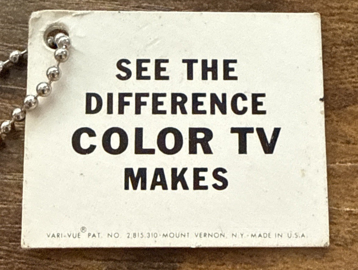 1950s RCA Victor Dinah Shore color TV promo keychain - photo 5