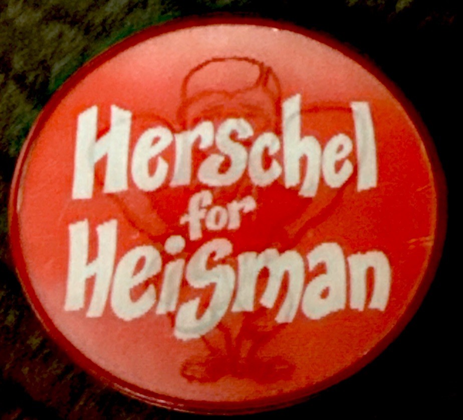 UGA Georgia Vari-Vue flasher pinback Herschel Walker for Heisman - photo 2