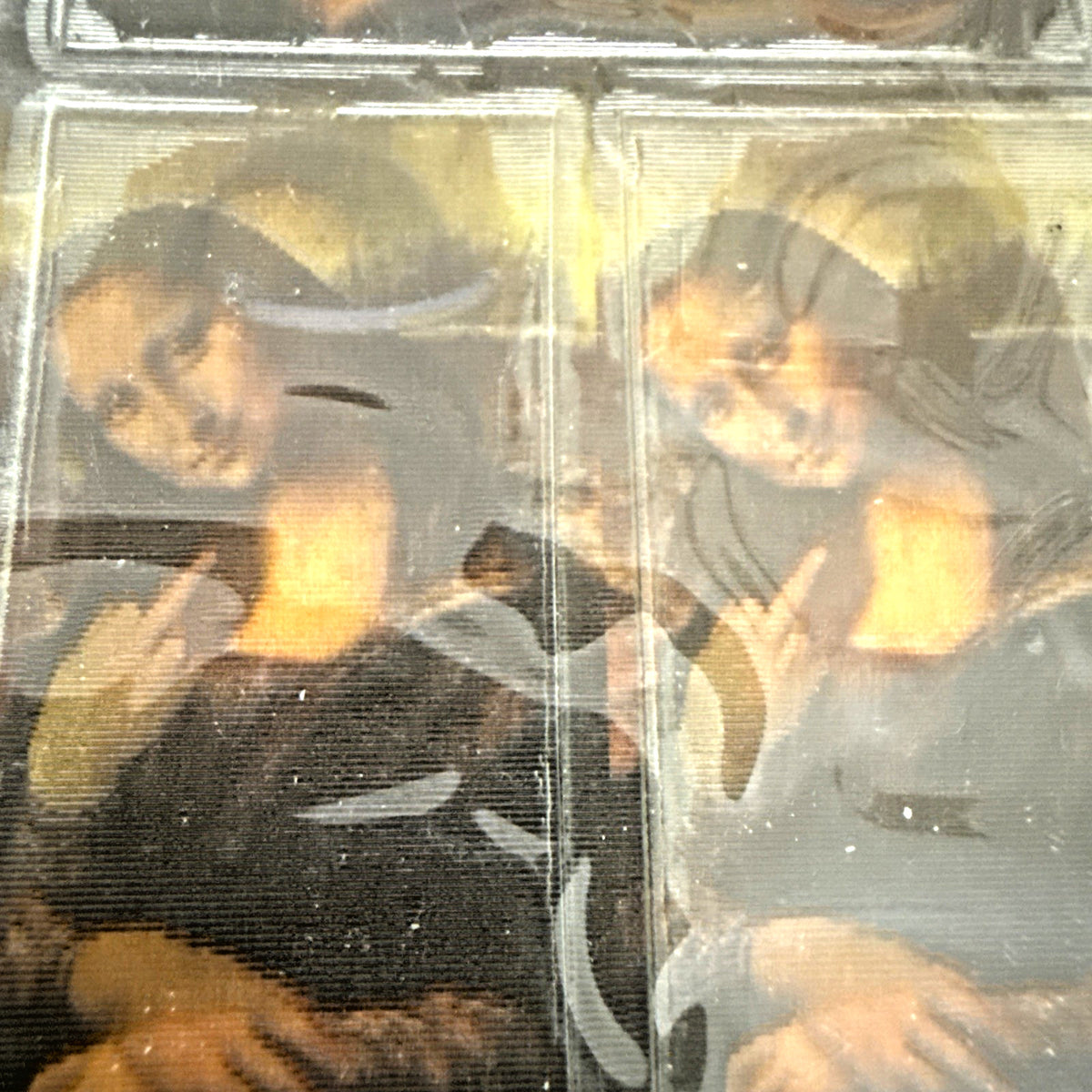 1990s German 3D lenticular Mona Lisa middle finger sticker - photo 5