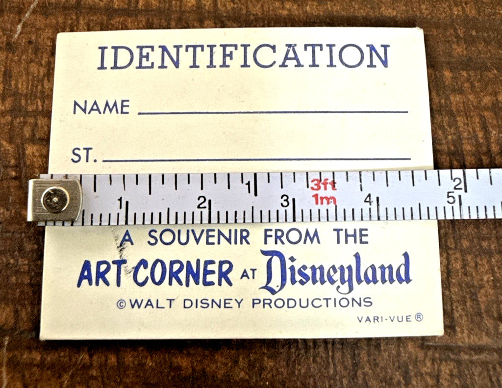 1960S DISNEYLAND VARI VUE FLICKER LENTICULAR SOUVENIR I.D TAG CHIP N DALE NOS - photo 5