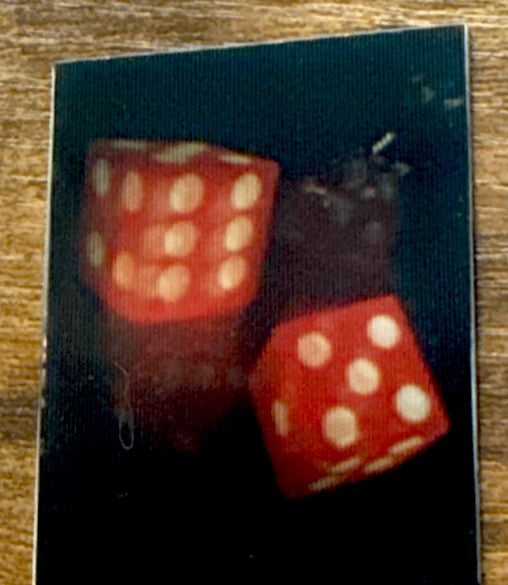Vintage R. Munn lenticular tossing dice 7-11 - photo 3