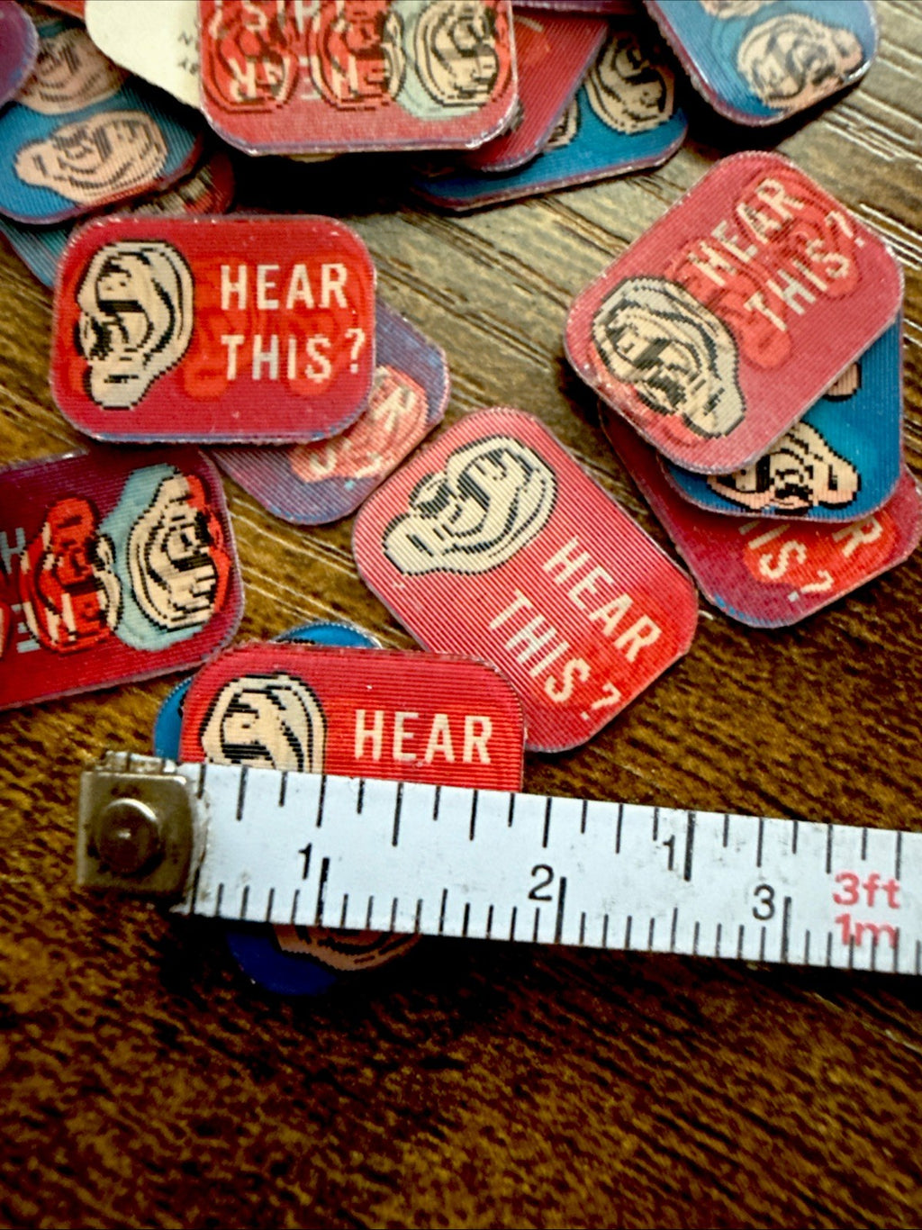Vintage Vari-Vue Hear This three ears unused ring inserts - photo 4
