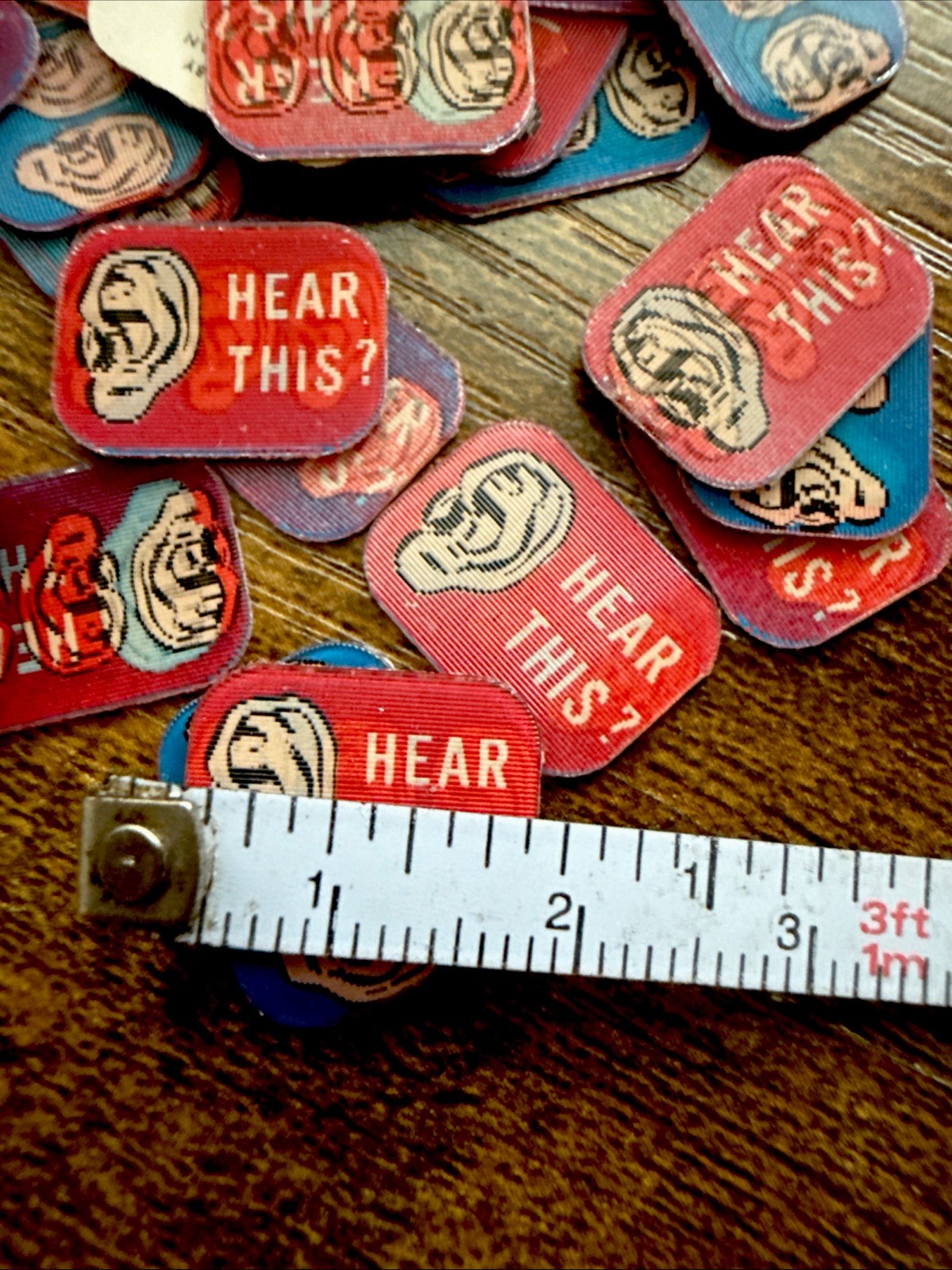 Vintage Vari-Vue Hear This three ears unused ring inserts - photo 4