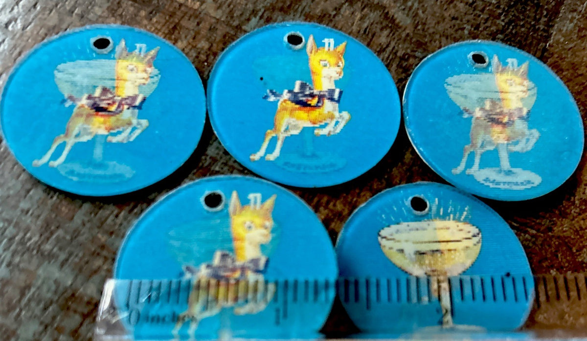 Babycham Vari-Vue lenticular keychains lot of 5 - photo 3