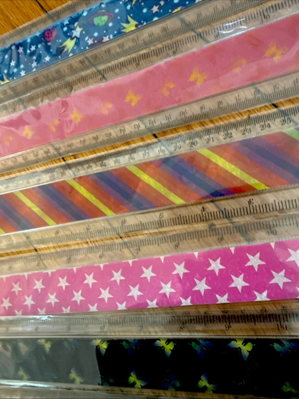 Vintage 3D lenticular 12 inch rulers Lantor OTC new in package - photo 5
