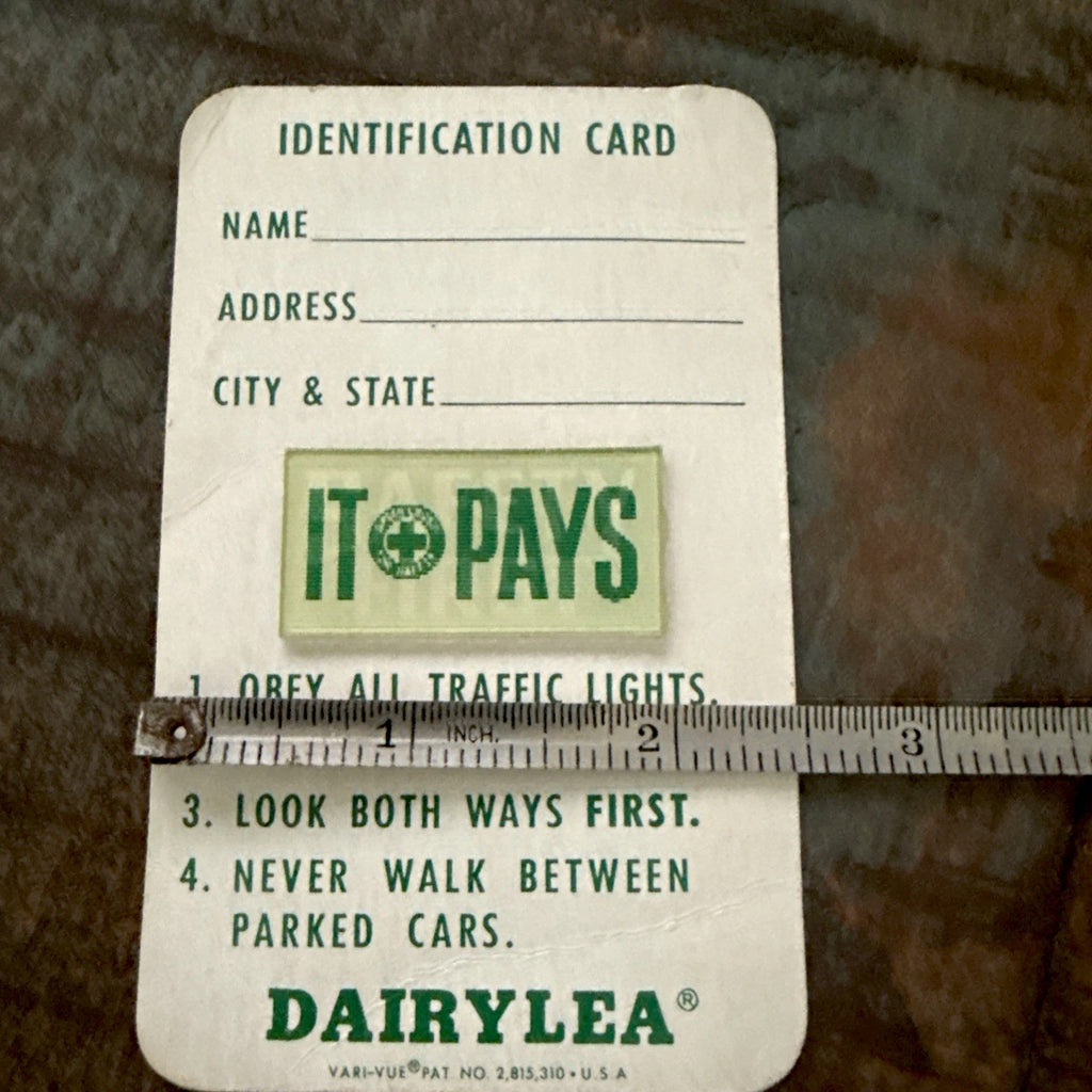 1950 VTG VARI VUE MISS DAIRYLEA ADVERTISING ID CARD WITH LENTICULAR INSERT RARE - photo 4