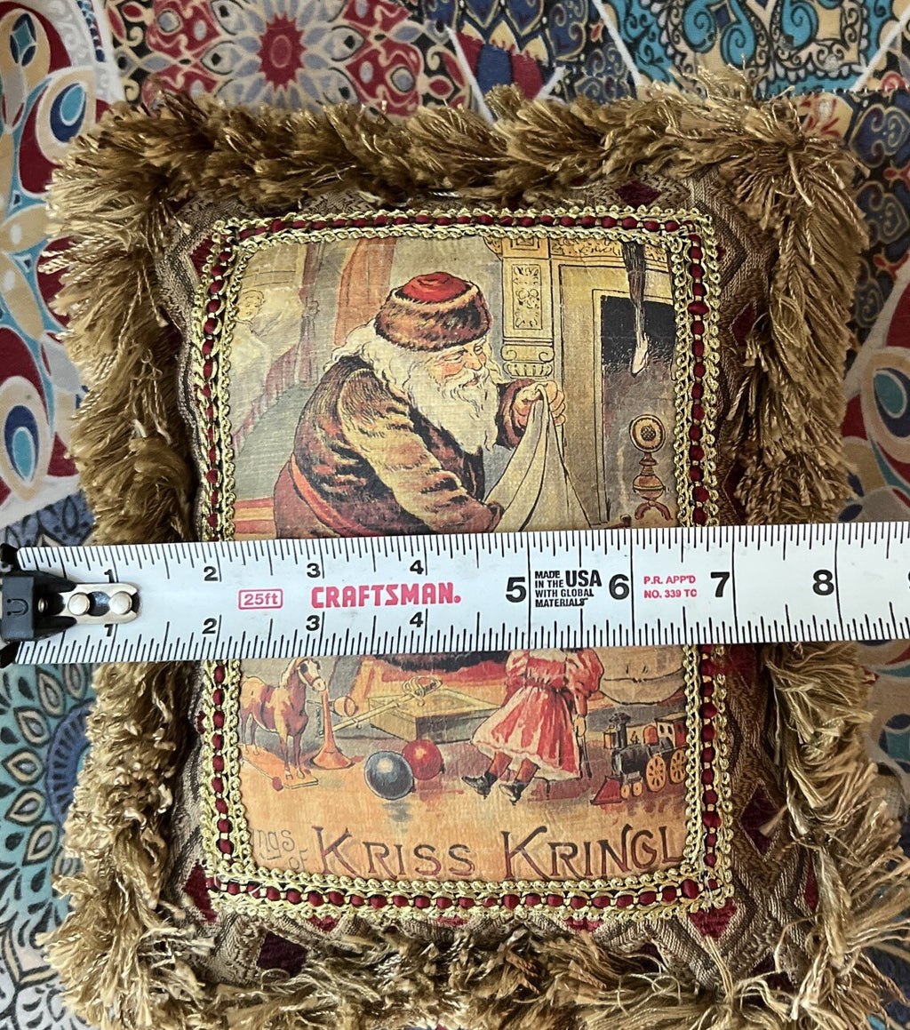 Pulvermacher Designs NY luxury Christmas pillows Kriss Kringle Santa - photo 9