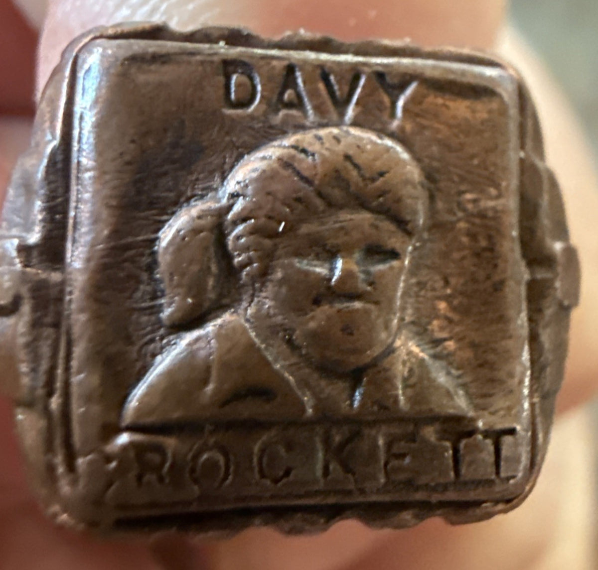 Vintage Davy Crockett toy ring 1950s - photo 4
