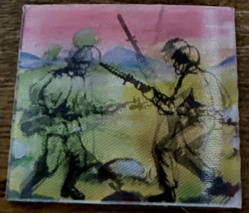 1960S VARI VUE MIO RARE WAR BATTLE SCENE SET OF 6 TILES FLICKERS LENTICULAR - photo 4