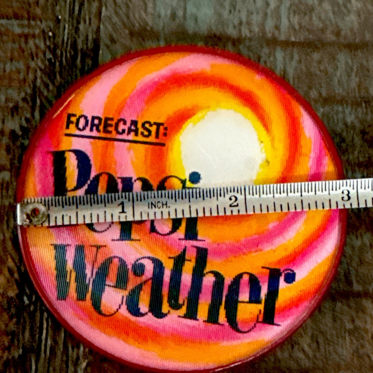 Forecast Pepsi Weather Pepsi Cola Vari-Vue lenticular button pin - photo 3