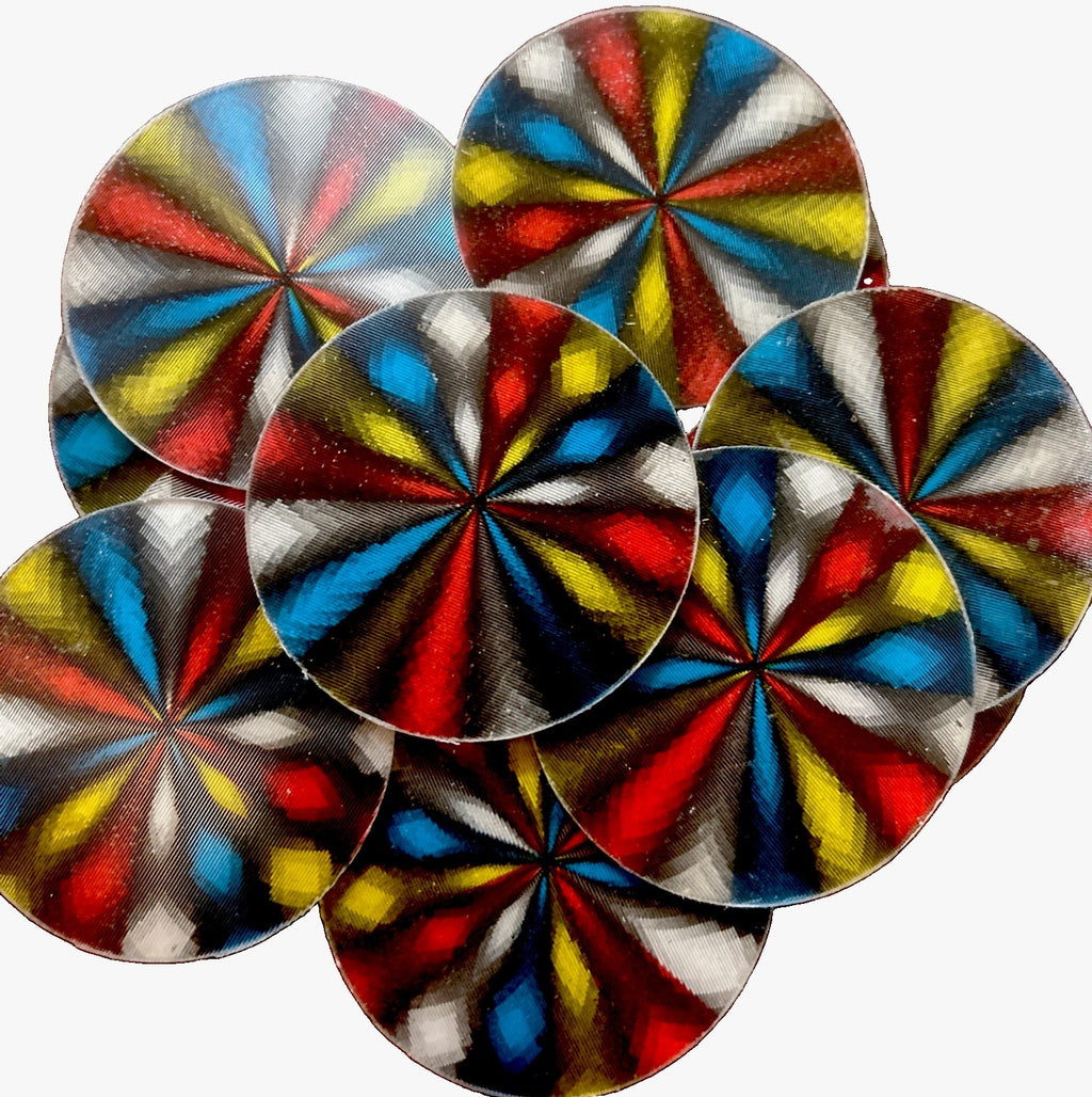 1969 Vari-Vue moving motion psychedelic discs lot of 12