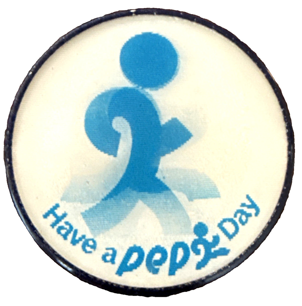 1970'S RARE VTG VARI VUE HAVE A PEP DAY LENTICULAR FLICKER FLASHER PIN NOS - photo 3