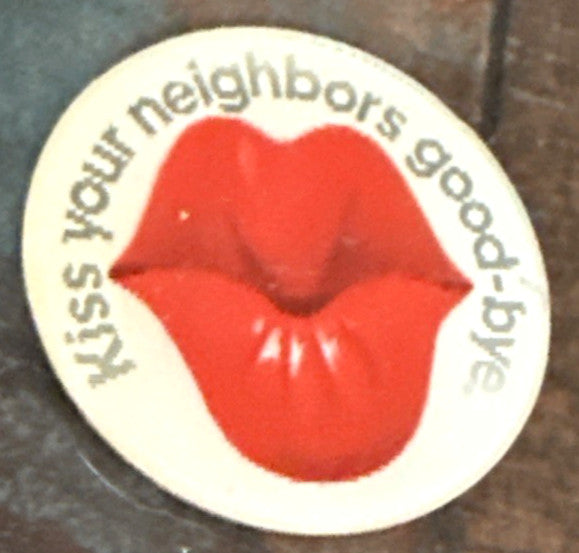 1960s Vari-Vue kissing lips unused sticker